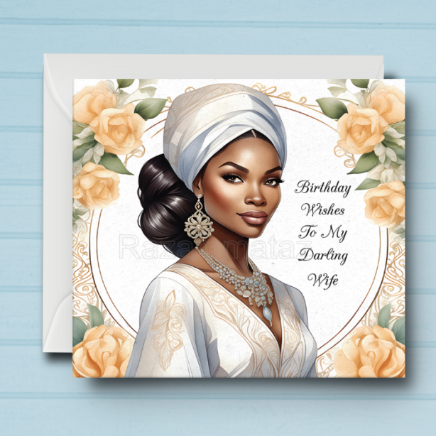 Black Woman Birthday Card U2